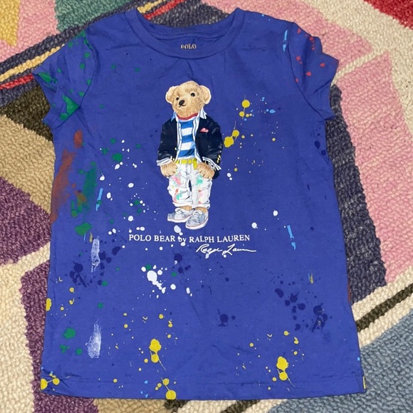 Polo Bear Paint-Splatter Tee - Picture 2 of 4